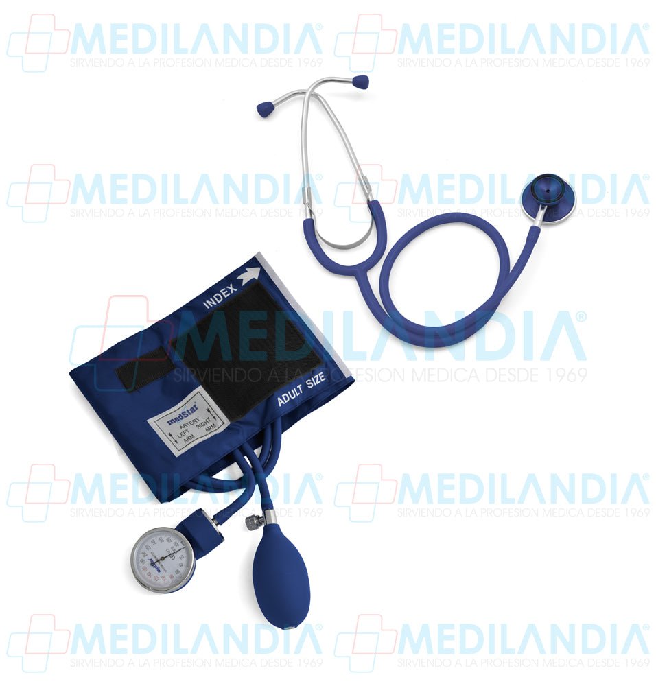 Kit de diagnósticostico con baumanómetros (esfigmomanometro) y estetoscopio con doble campana - Kit de diagnóstico - MEDSTAR - MEDILANDIA | Tienda de productos y equipos médicos de calidad en México | Soluciones profesionales para clínicas, hospitales y consultorios.