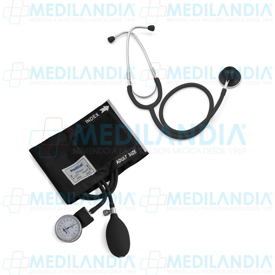 Kit de diagnósticostico con baumanómetros (esfigmomanometro) y estetoscopio con doble campana - Kit de diagnóstico - MEDSTAR - MEDILANDIA | Tienda de productos y equipos médicos de calidad en México | Soluciones profesionales para clínicas, hospitales y consultorios.