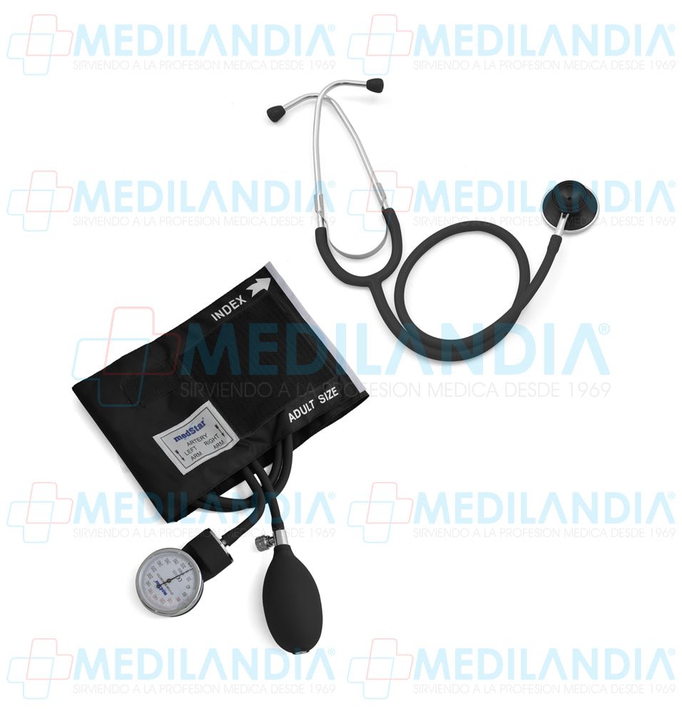 Kit de diagnósticostico con baumanómetros (esfigmomanometro) y estetoscopio con doble campana - Kit de diagnóstico - MEDSTAR - MEDILANDIA | Tienda de productos y equipos médicos de calidad en México | Soluciones profesionales para clínicas, hospitales y consultorios.