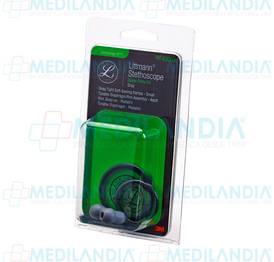 Kit de repuesto para Littmann Cardiology III Gris 40004 - Accesorios estetoscopio - LITTMANN - MEDILANDIA | Tienda de productos médicos