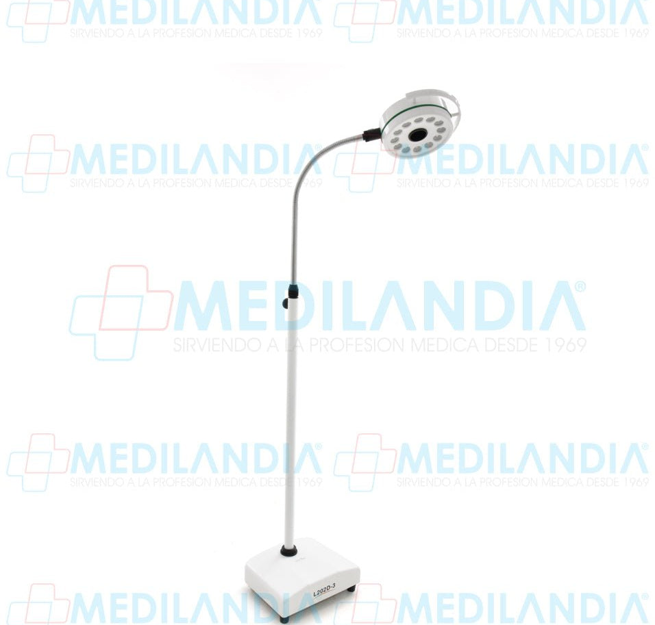Lámpara multi leds de 16W con pedestal y batería de emergencia - Lampara de diagnóstico - LED VIEW - MEDILANDIA | Tienda de productos médicos