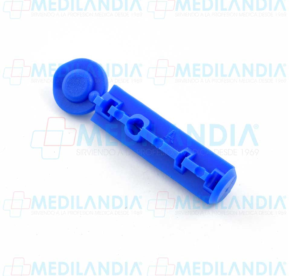 Lancetas para glucómetro de acero inoxidable de calibre 28G - Lanceta - HERGOM - MEDILANDIA | Tienda de productos y equipos médicos de calidad en México | Soluciones profesionales para clínicas, hospitales y consultorios.