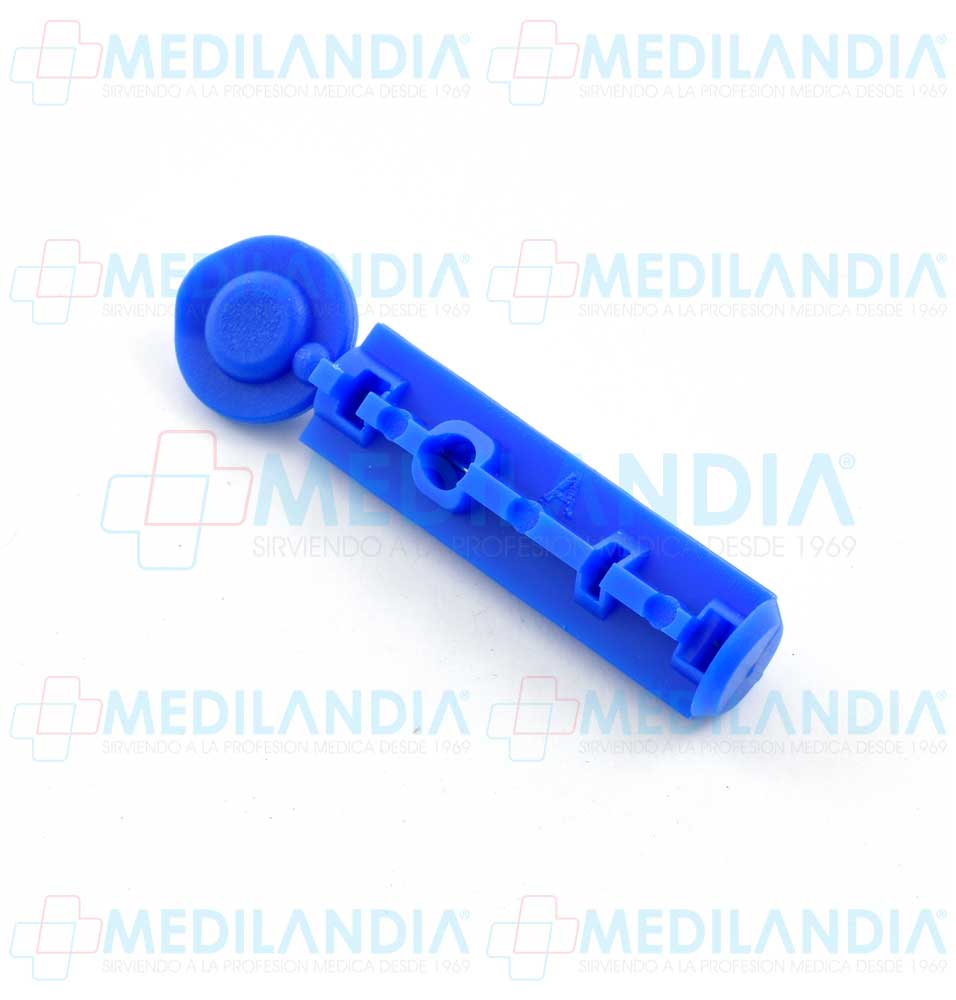 Lancetas para glucómetro de acero inoxidable de calibre 28G - Lanceta - HERGOM - MEDILANDIA | Tienda de productos y equipos médicos de calidad en México | Soluciones profesionales para clínicas, hospitales y consultorios.