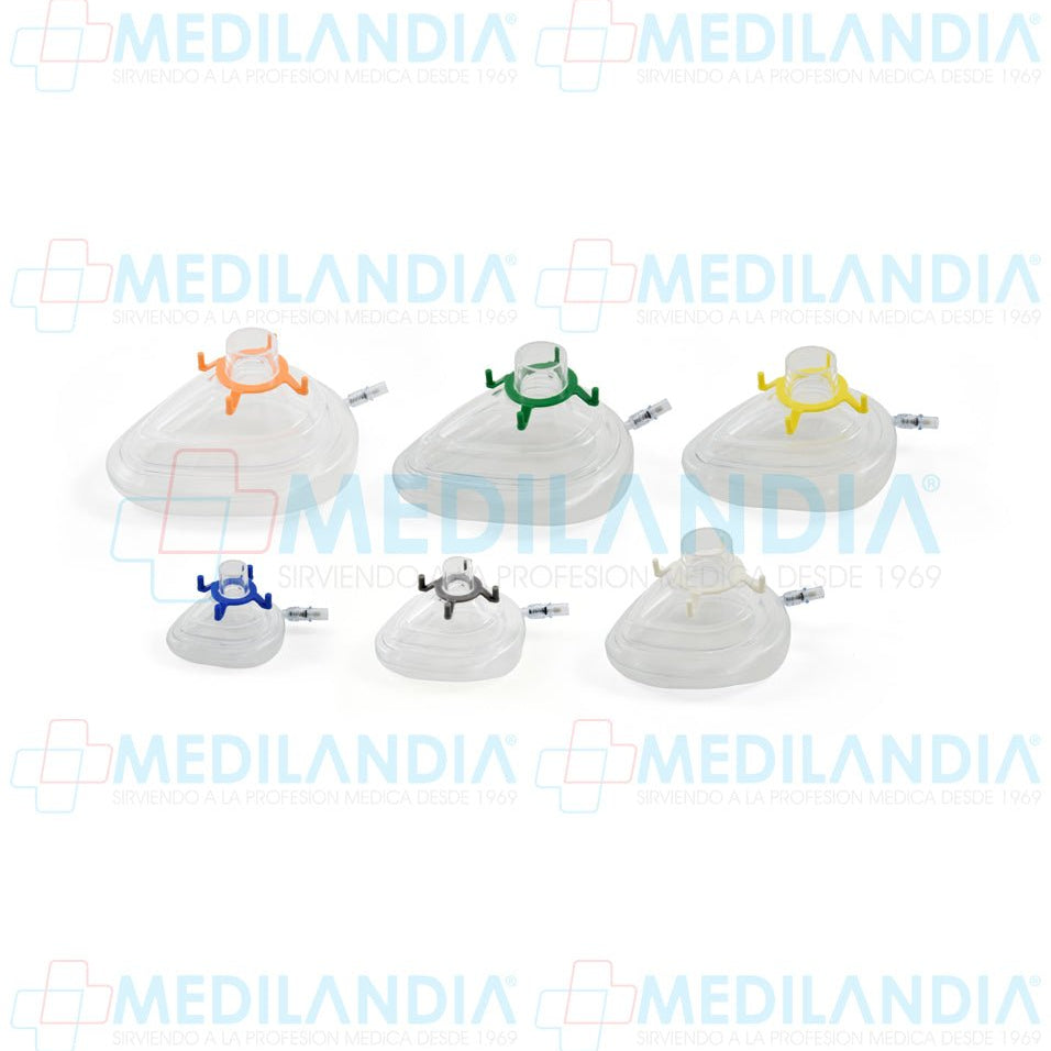 Mascarilla para anestesia clásica con almohadilla neumática y válvula - Mascarilla - EXIN- MEDILANDIA | Tienda de productos y equipos médicos de calidad en México | Soluciones profesionales para clínicas, hospitales y consultorios.