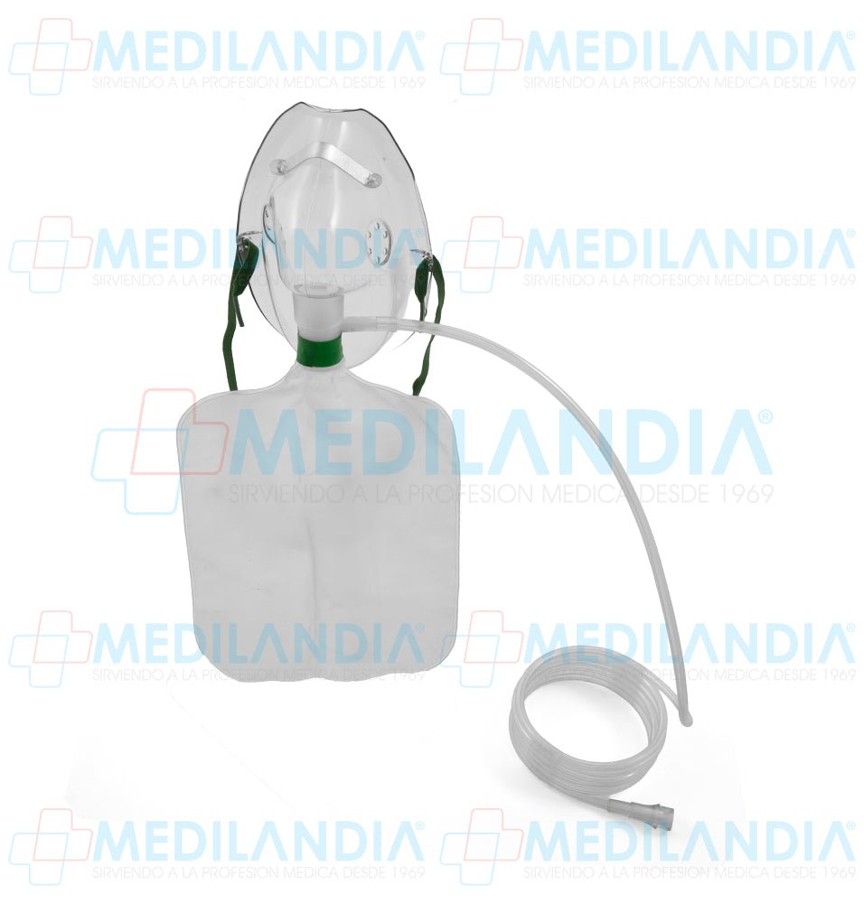 Mascarilla para oxigeno de alta concentración adulto con reservorio - Mascarilla - HUDSON- MEDILANDIA | Tienda de productos y equipos médicos de calidad en México | Soluciones profesionales para clínicas, hospitales y consultorios.