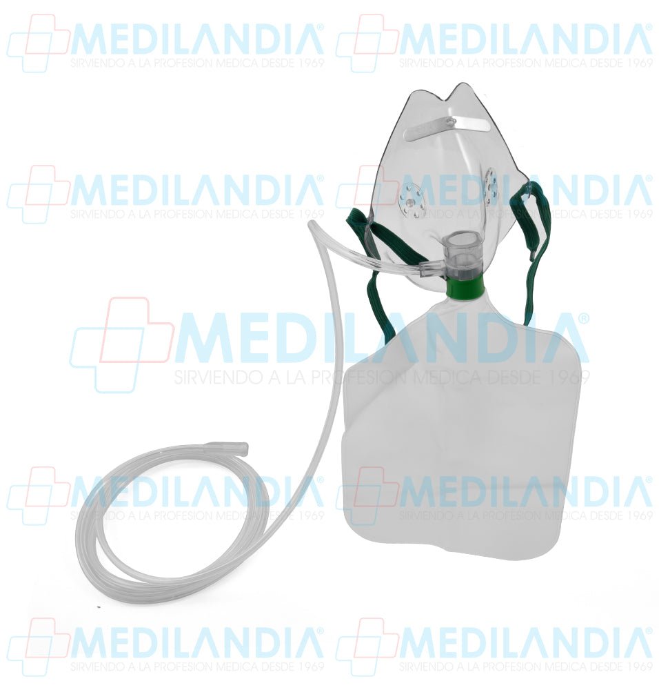 Mascarilla para oxigeno de alta concentración adulto con reservorio - Mascarilla - SALTER LABS- MEDILANDIA | Tienda de productos y equipos médicos de calidad en México | Soluciones profesionales para clínicas, hospitales y consultorios.