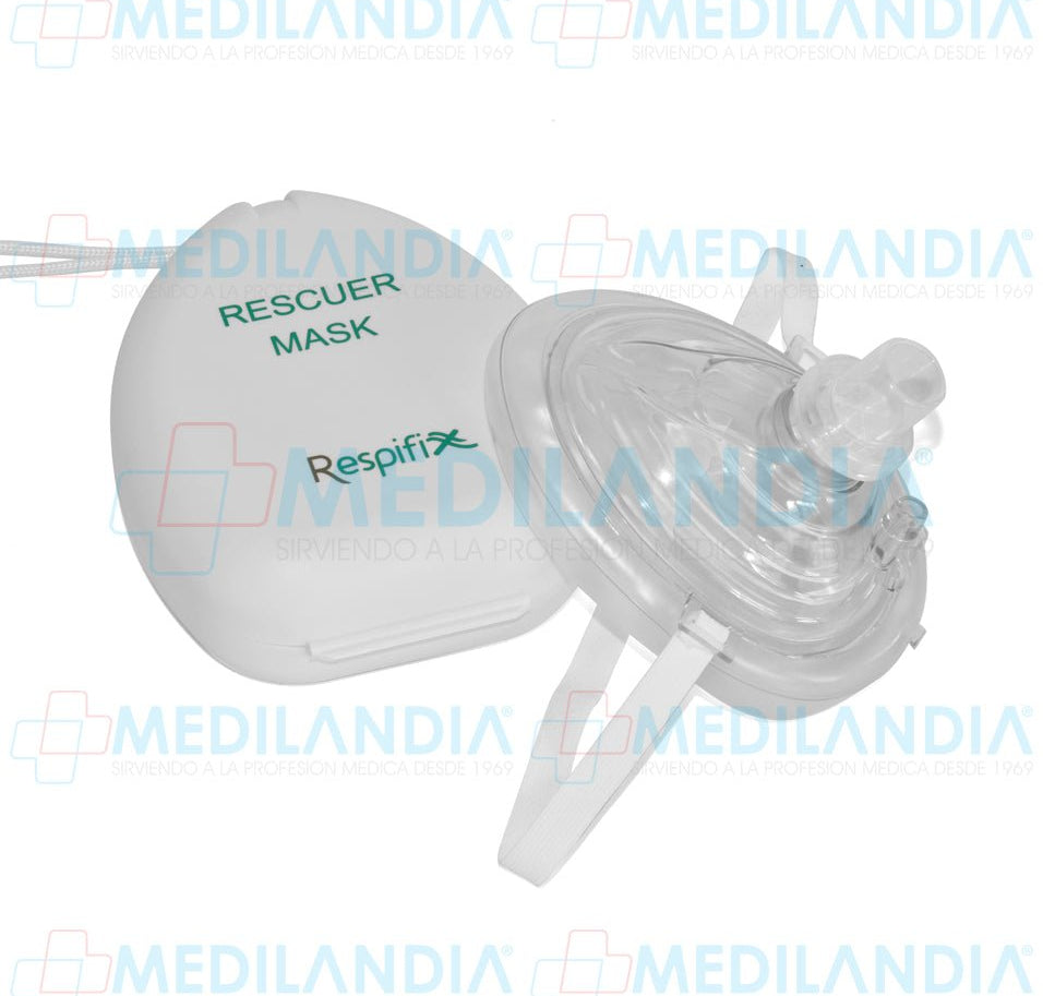 Mascarilla portátil para RCP pocket mask - Mascarilla para RCP - RESPIFIX - MEDILANDIA | Tienda de productos médicos