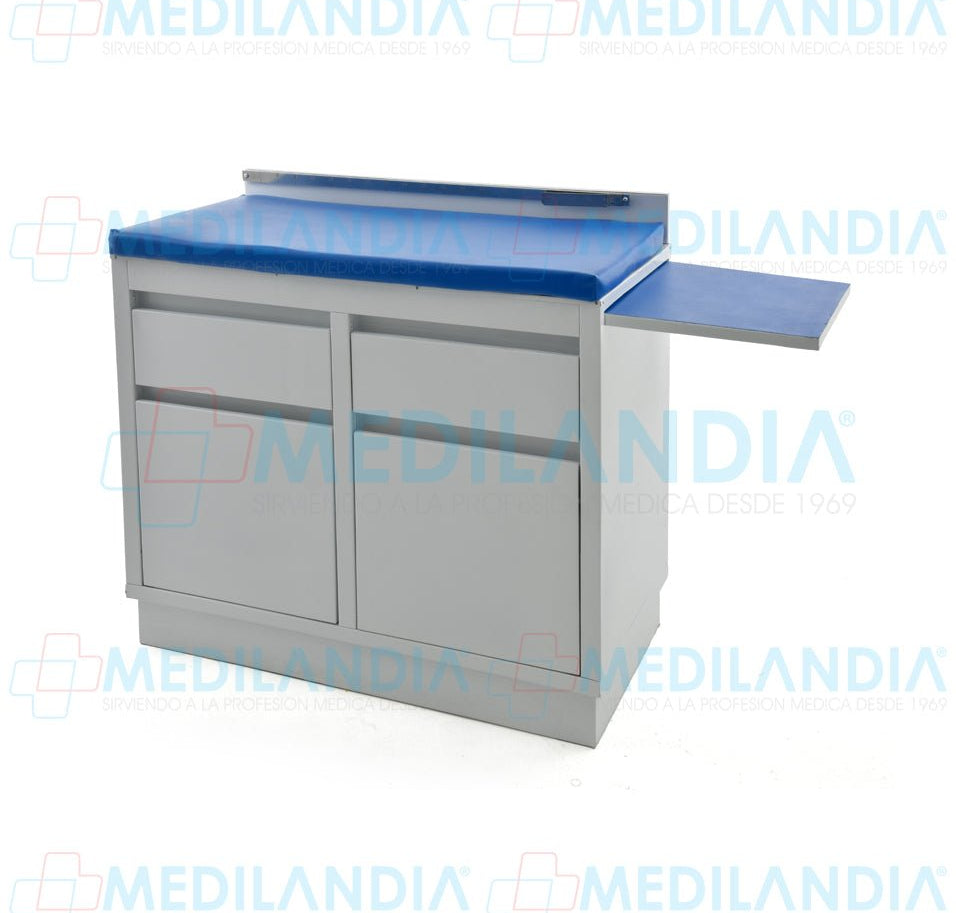 Mesa de exploración pediátrica con gabinete - Mesa de exploracion - MEDILANDIA - MEDILANDIA | Tienda de productos y equipos médicos de calidad en México | Soluciones profesionales para clínicas, hospitales y consultorios.