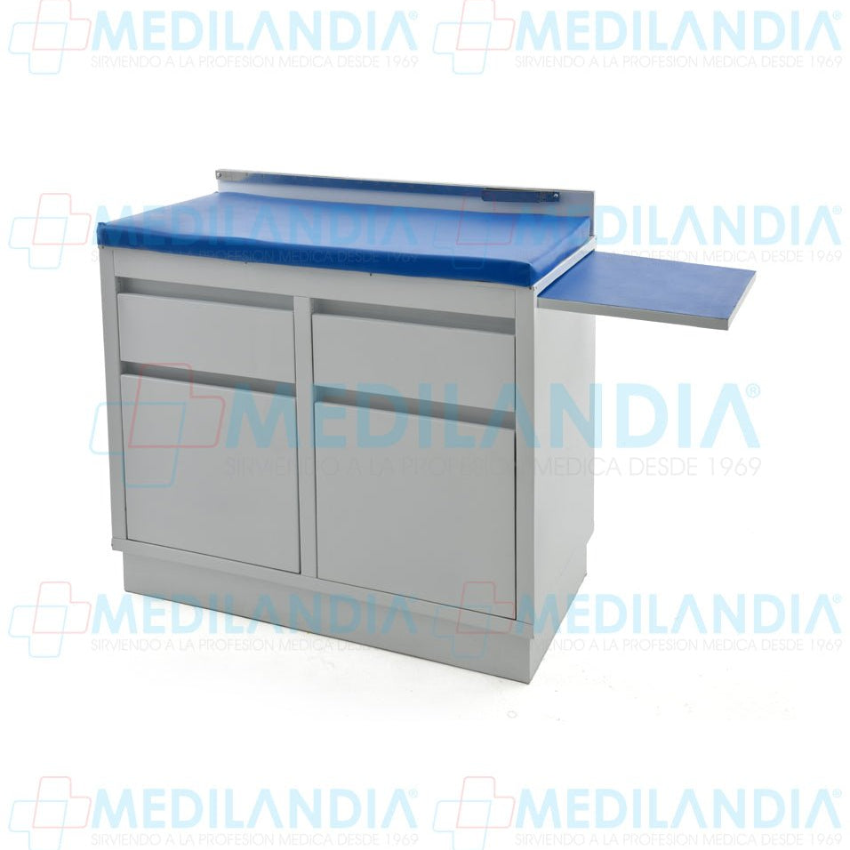 Mesa de exploración pediátrica con gabinete - Mesa de exploracion - MEDILANDIA - MEDILANDIA | Tienda de productos y equipos médicos de calidad en México | Soluciones profesionales para clínicas, hospitales y consultorios.
