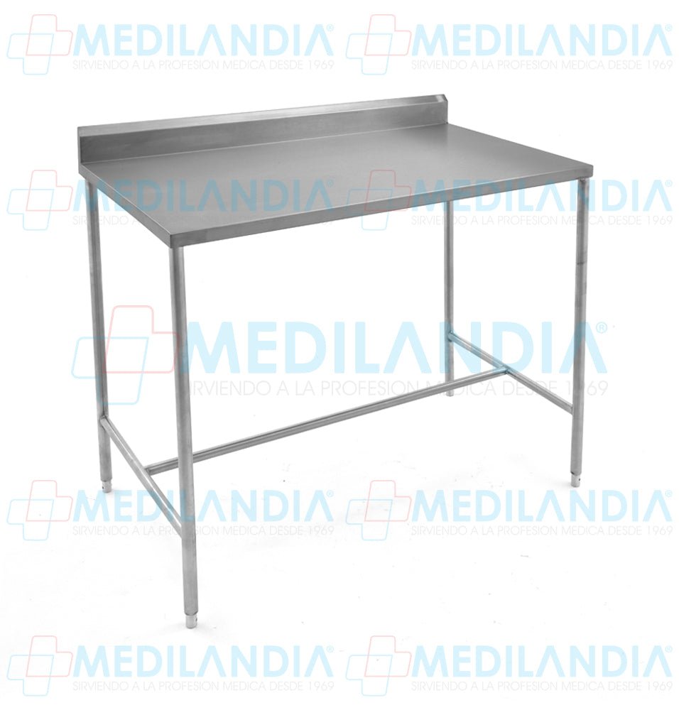 Mesa de trabajo de acero inoxidable 120 x 90 cm - Lavabo - MEDILANDIA - MEDILANDIA | Tienda de productos y equipos médicos de calidad en México | Soluciones profesionales para clínicas, hospitales y consultorios.
