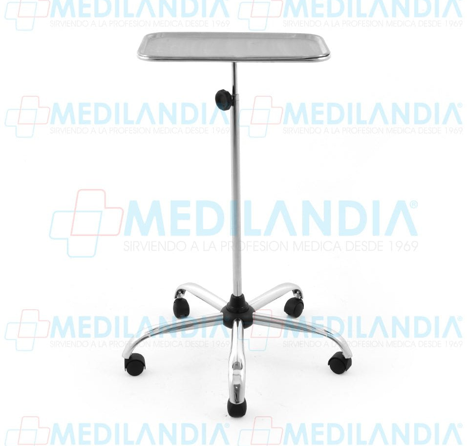 Mesa mayo con soporte central base de 5 patas - Mesa mayo - MEDILANDIA- MEDILANDIA | Tienda de productos y equipos médicos de calidad en México | Soluciones profesionales para clínicas, hospitales y consultorios.