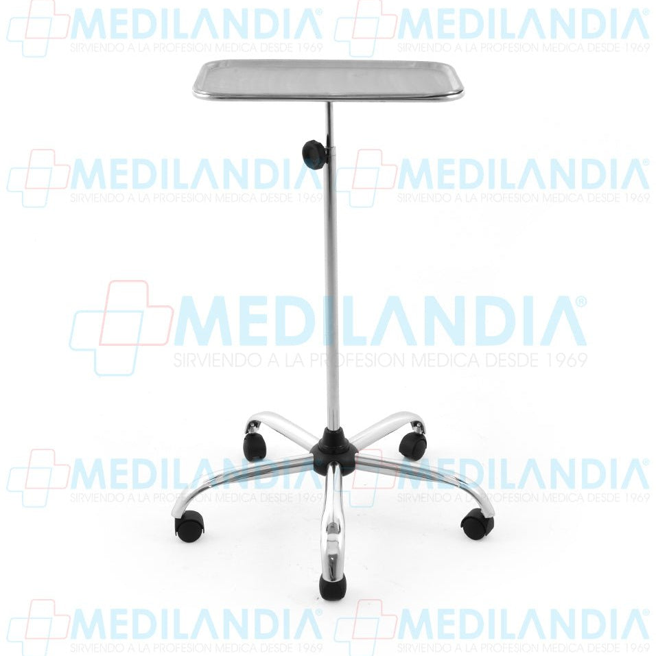 Mesa mayo con soporte central base de 5 patas - Mesa mayo - MEDILANDIA- MEDILANDIA | Tienda de productos y equipos médicos de calidad en México | Soluciones profesionales para clínicas, hospitales y consultorios.