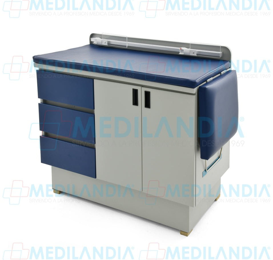 Mesa para exploración pediátrica con gabinete - Mesa de exploracion - CIIASA - MEDILANDIA | Tienda de productos y equipos médicos de calidad en México | Soluciones profesionales para clínicas, hospitales y consultorios.