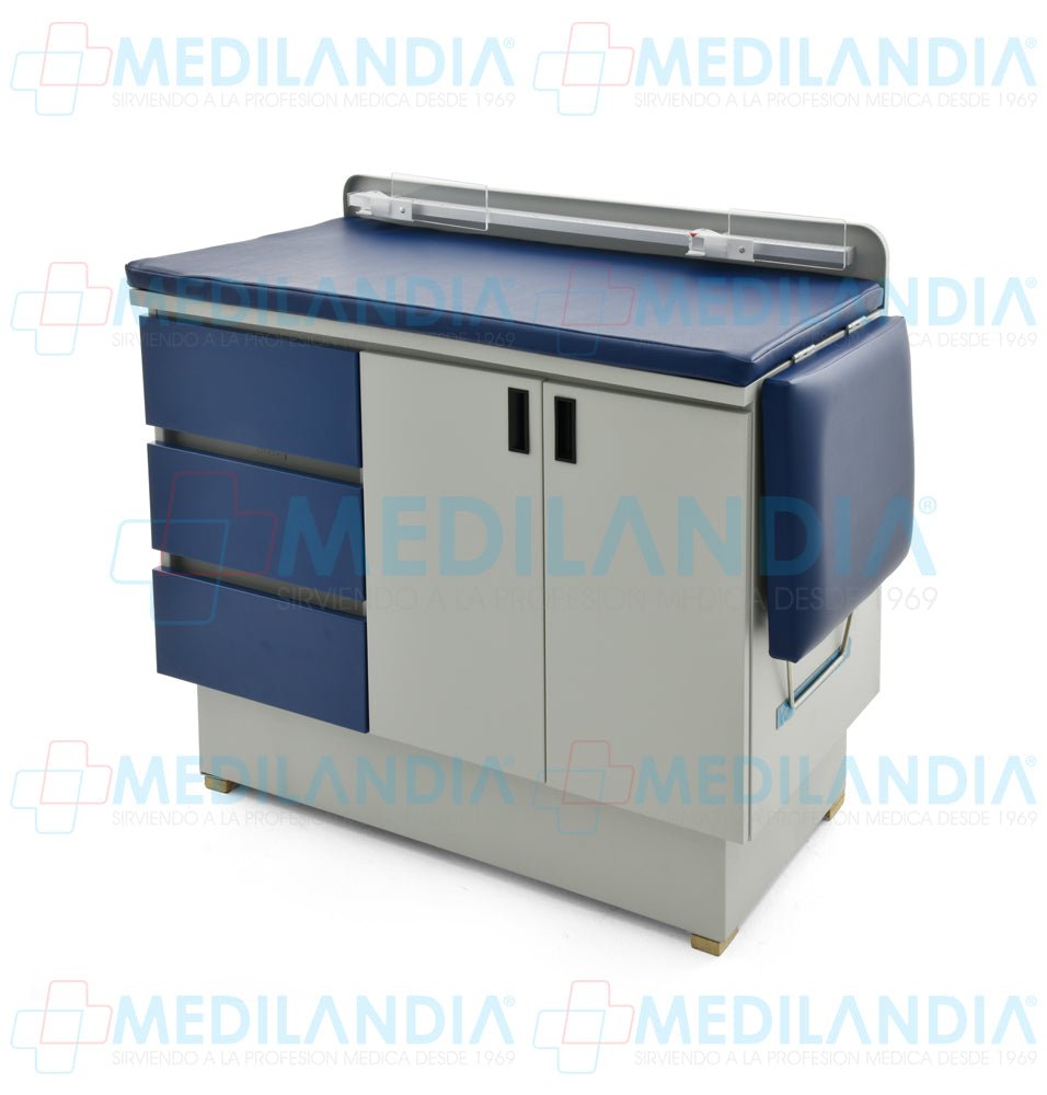 Mesa para exploración pediátrica con gabinete - Mesa de exploracion - CIIASA - MEDILANDIA | Tienda de productos y equipos médicos de calidad en México | Soluciones profesionales para clínicas, hospitales y consultorios.