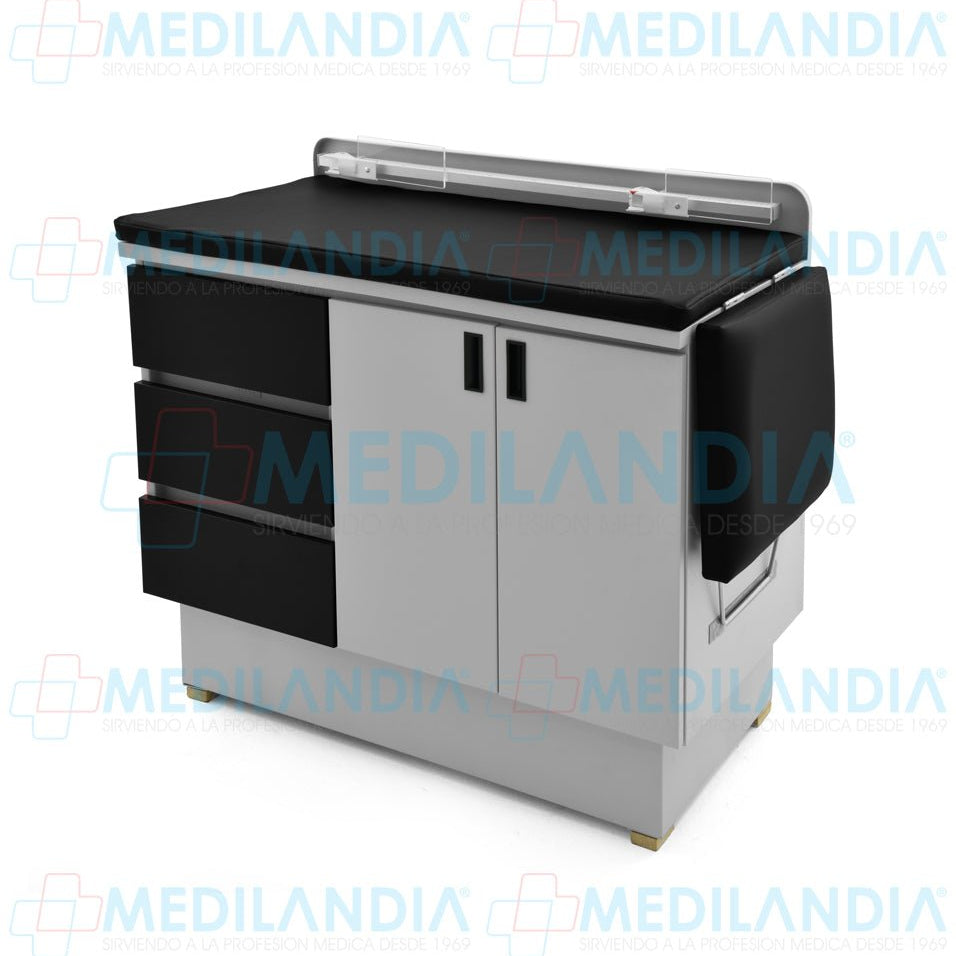 Mesa para exploración pediátrica con gabinete - Mesa de exploracion - CIIASA - MEDILANDIA | Tienda de productos y equipos médicos de calidad en México | Soluciones profesionales para clínicas, hospitales y consultorios.