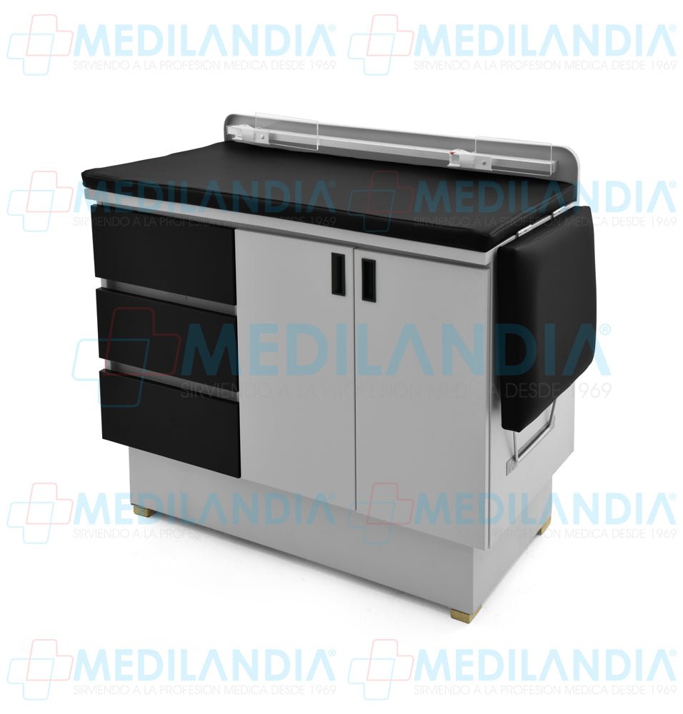 Mesa para exploración pediátrica con gabinete - Mesa de exploracion - CIIASA - MEDILANDIA | Tienda de productos y equipos médicos de calidad en México | Soluciones profesionales para clínicas, hospitales y consultorios.