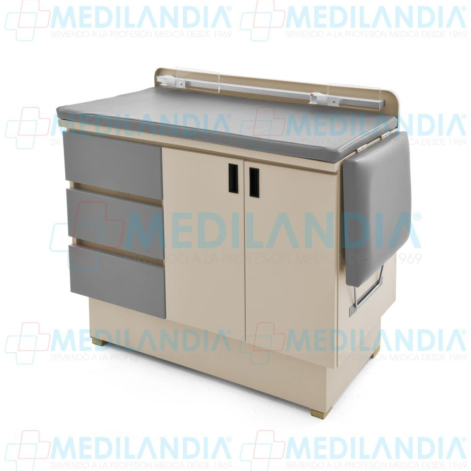 Mesa para exploración pediátrica con gabinete - Mesa de exploracion - CIIASA - MEDILANDIA | Tienda de productos y equipos médicos de calidad en México | Soluciones profesionales para clínicas, hospitales y consultorios.