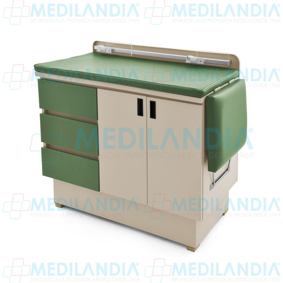 Mesa para exploración pediátrica con gabinete - Mesa de exploracion - CIIASA - MEDILANDIA | Tienda de productos y equipos médicos de calidad en México | Soluciones profesionales para clínicas, hospitales y consultorios.