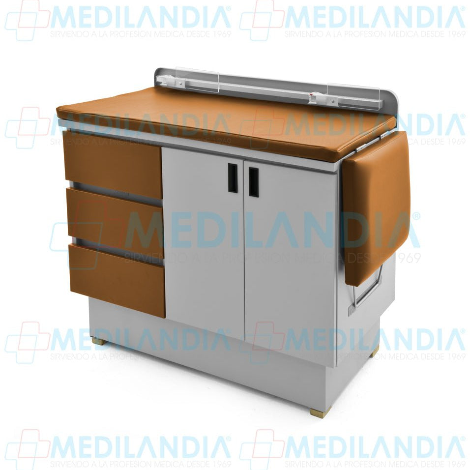Mesa para exploración pediátrica con gabinete - Mesa de exploracion - CIIASA - MEDILANDIA | Tienda de productos y equipos médicos de calidad en México | Soluciones profesionales para clínicas, hospitales y consultorios.