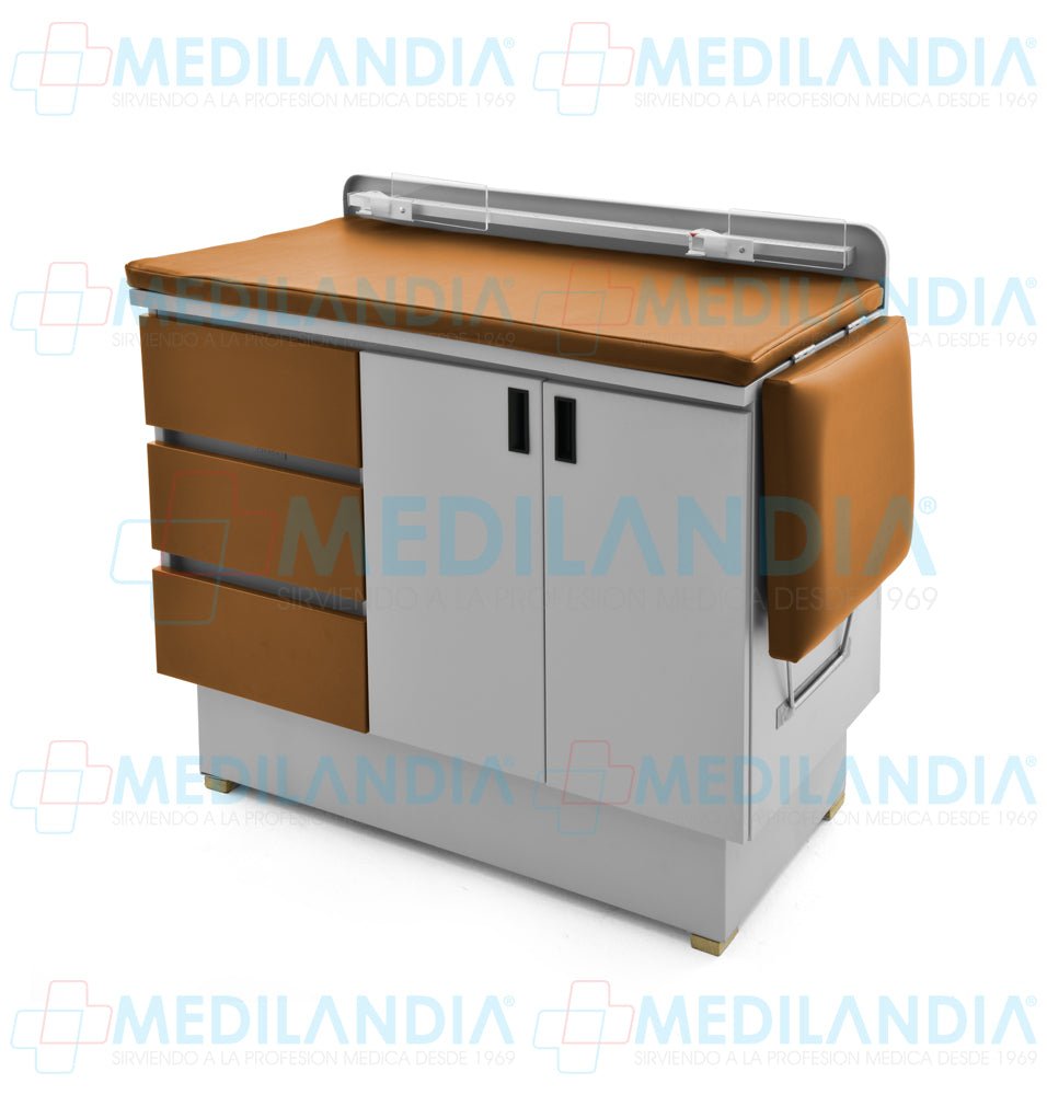 Mesa para exploración pediátrica con gabinete - Mesa de exploracion - CIIASA - MEDILANDIA | Tienda de productos y equipos médicos de calidad en México | Soluciones profesionales para clínicas, hospitales y consultorios.