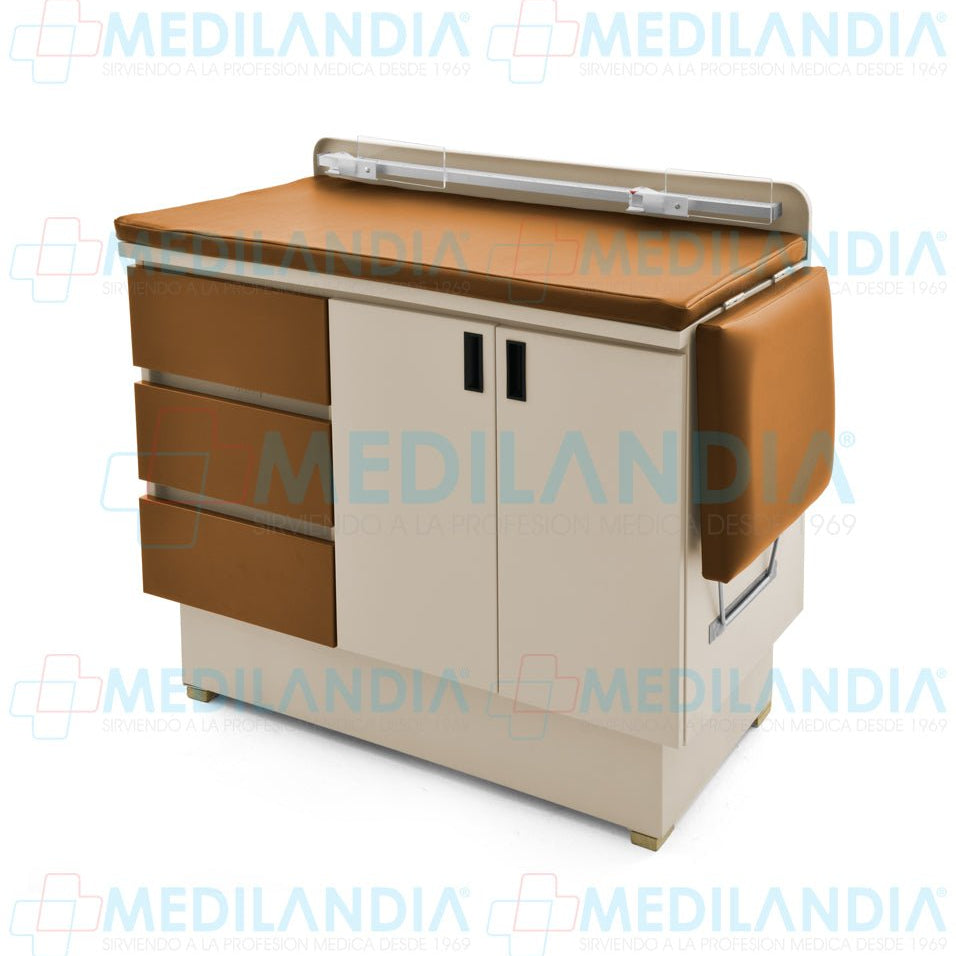 Mesa para exploración pediátrica con gabinete - Mesa de exploracion - CIIASA - MEDILANDIA | Tienda de productos y equipos médicos de calidad en México | Soluciones profesionales para clínicas, hospitales y consultorios.