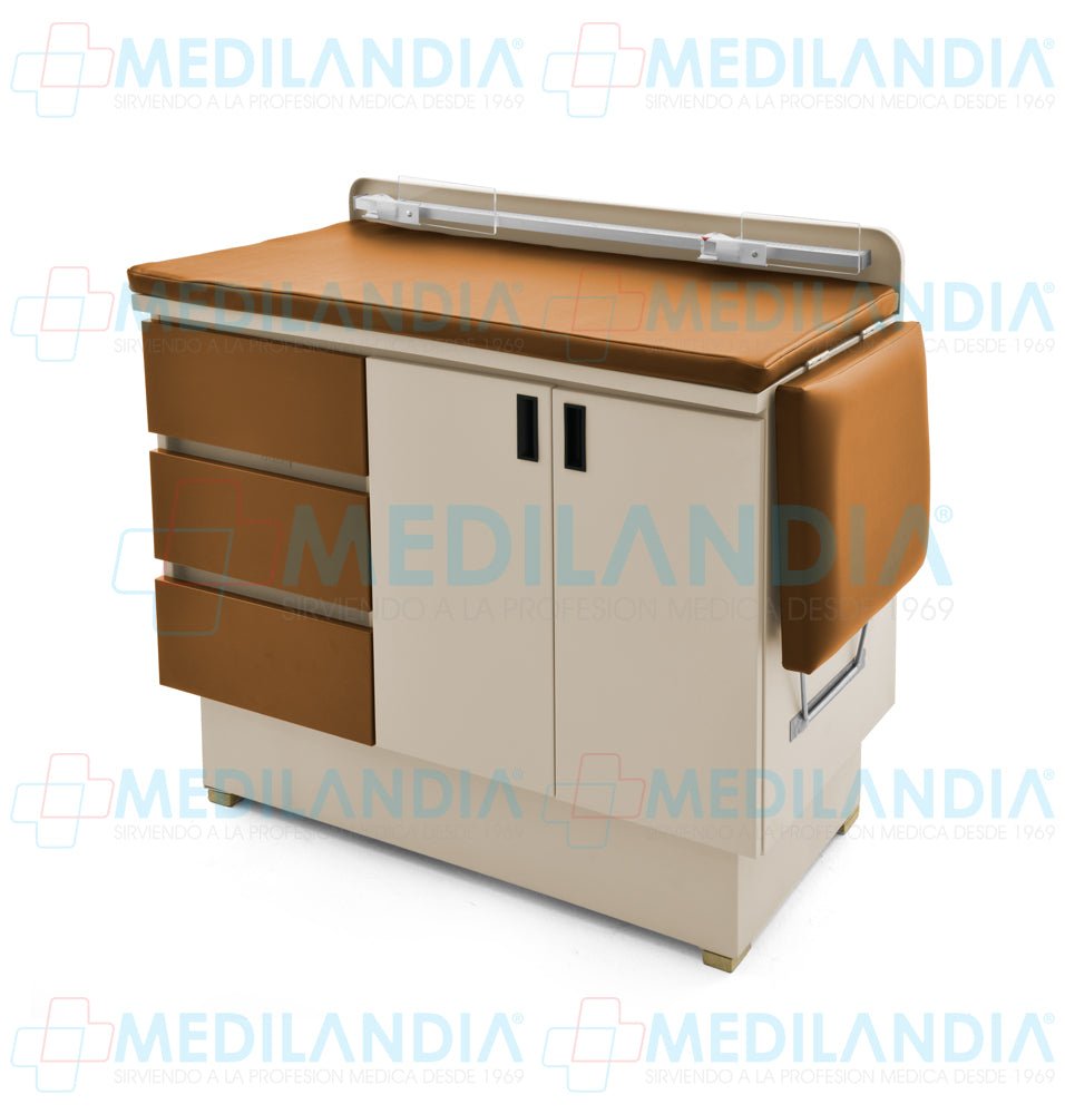 Mesa para exploración pediátrica con gabinete - Mesa de exploracion - CIIASA - MEDILANDIA | Tienda de productos y equipos médicos de calidad en México | Soluciones profesionales para clínicas, hospitales y consultorios.
