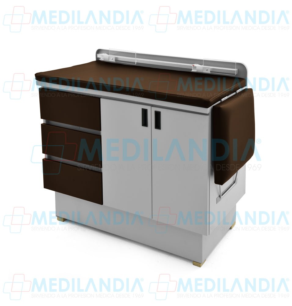 Mesa para exploración pediátrica con gabinete - Mesa de exploracion - CIIASA - MEDILANDIA | Tienda de productos y equipos médicos de calidad en México | Soluciones profesionales para clínicas, hospitales y consultorios.