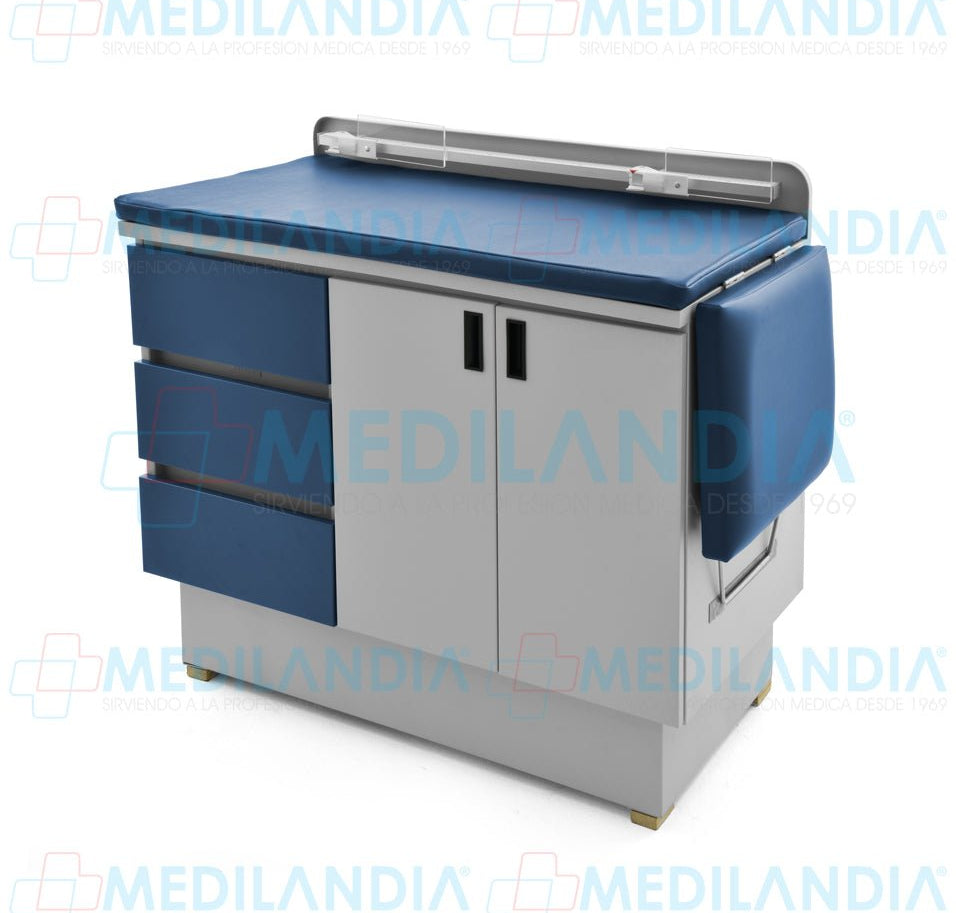 Mesa para exploración pediátrica con gabinete - Mesa de exploracion - CIIASA - MEDILANDIA | Tienda de productos y equipos médicos de calidad en México | Soluciones profesionales para clínicas, hospitales y consultorios.