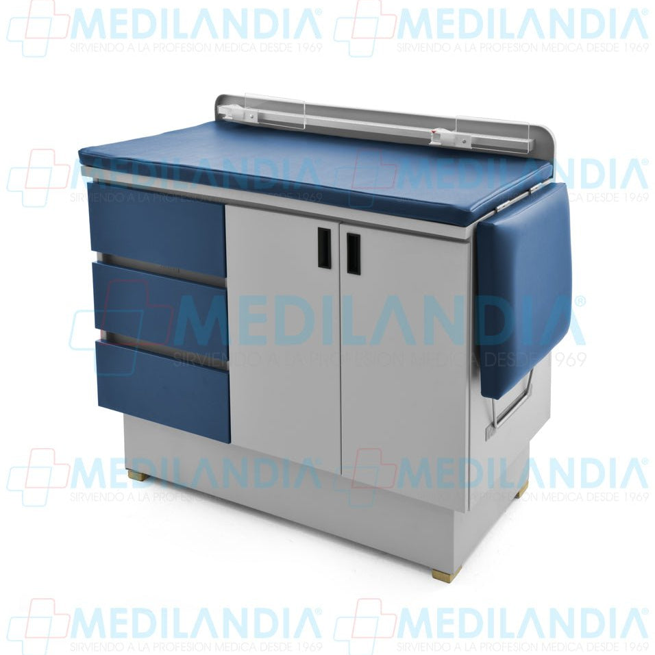 Mesa para exploración pediátrica con gabinete - Mesa de exploracion - CIIASA - MEDILANDIA | Tienda de productos y equipos médicos de calidad en México | Soluciones profesionales para clínicas, hospitales y consultorios.