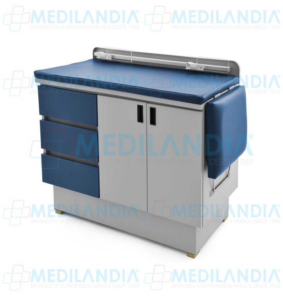 Mesa para exploración pediátrica con gabinete - Mesa de exploracion - CIIASA - MEDILANDIA | Tienda de productos y equipos médicos de calidad en México | Soluciones profesionales para clínicas, hospitales y consultorios.