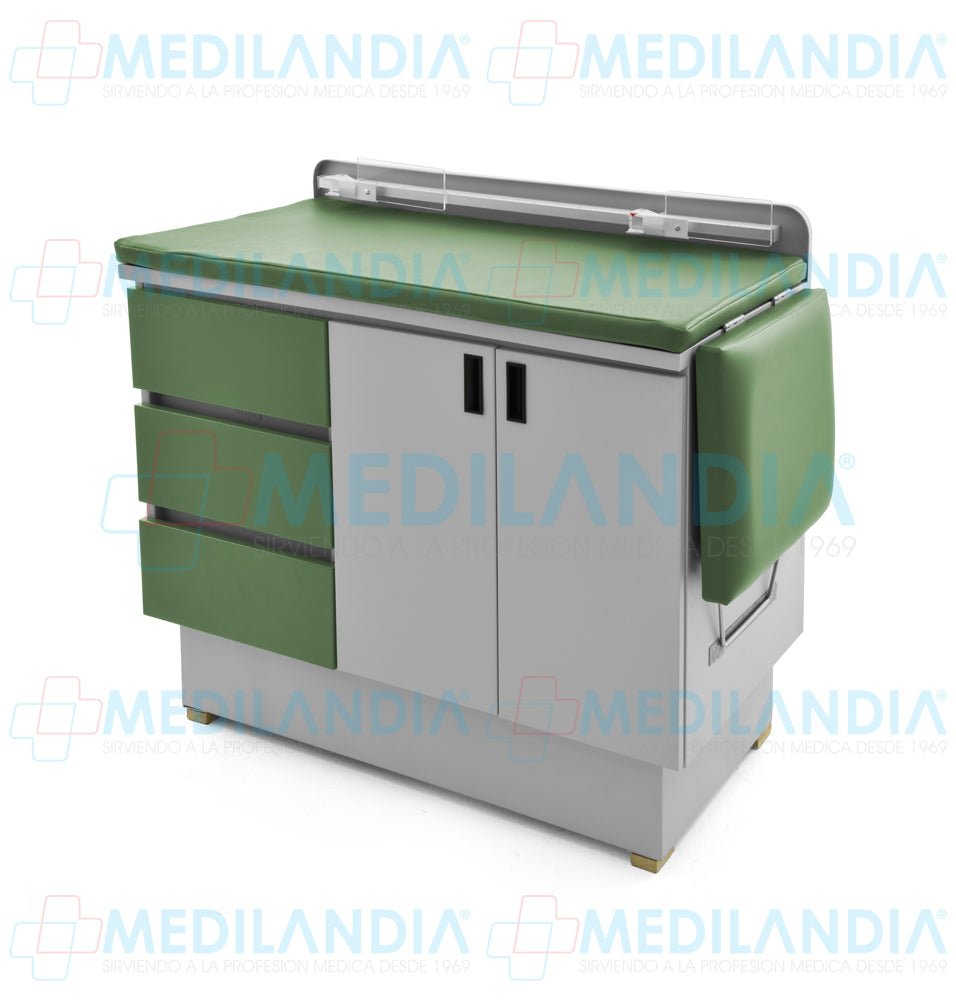 Mesa para exploración pediátrica con gabinete - Mesa de exploracion - CIIASA - MEDILANDIA | Tienda de productos y equipos médicos de calidad en México | Soluciones profesionales para clínicas, hospitales y consultorios.