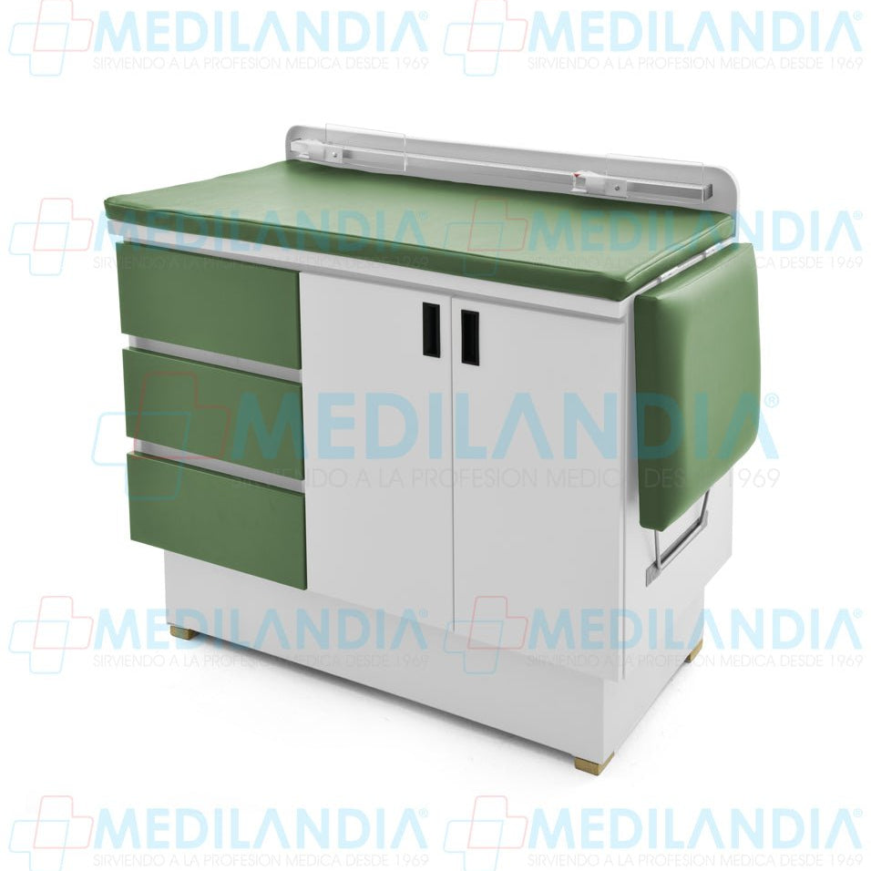 Mesa para exploración pediátrica con gabinete - Mesa de exploracion - CIIASA - MEDILANDIA | Tienda de productos y equipos médicos de calidad en México | Soluciones profesionales para clínicas, hospitales y consultorios.