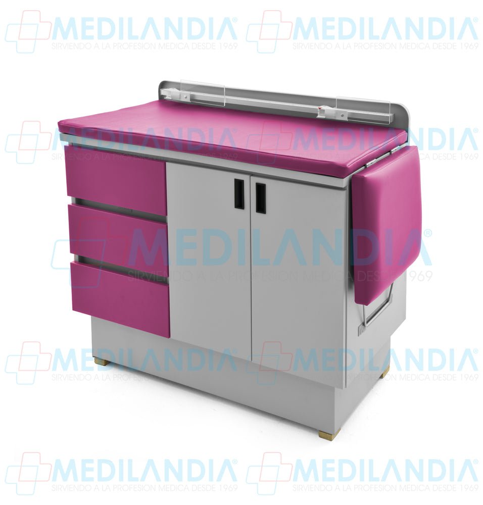 Mesa para exploración pediátrica con gabinete - Mesa de exploracion - CIIASA - MEDILANDIA | Tienda de productos y equipos médicos de calidad en México | Soluciones profesionales para clínicas, hospitales y consultorios.