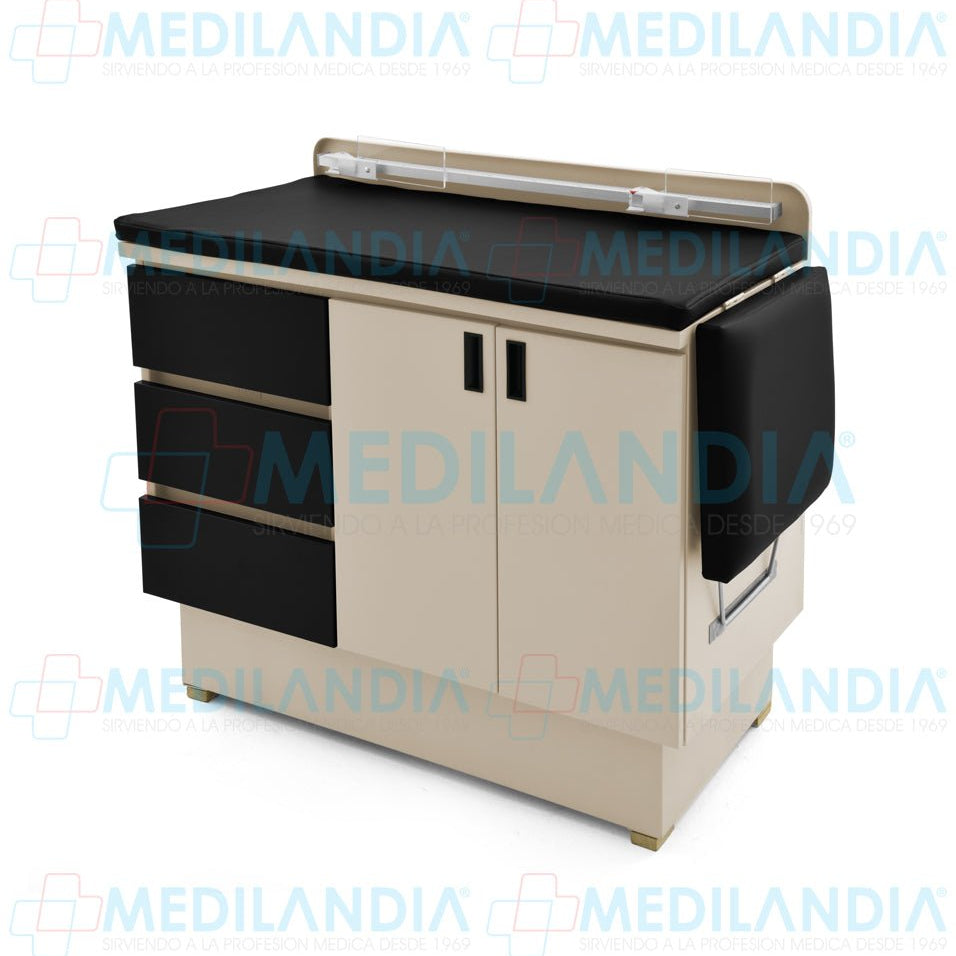 Mesa para exploración pediátrica con gabinete - Mesa de exploracion - CIIASA - MEDILANDIA | Tienda de productos y equipos médicos de calidad en México | Soluciones profesionales para clínicas, hospitales y consultorios.