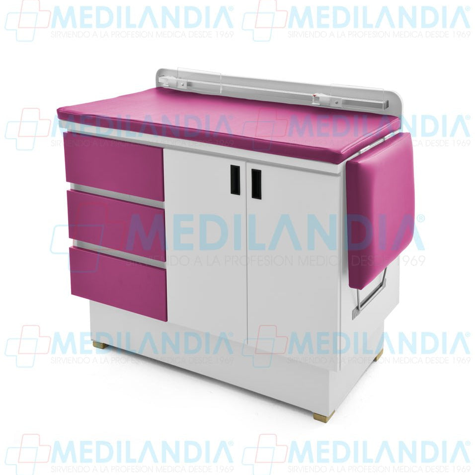 Mesa para exploración pediátrica con gabinete - Mesa de exploracion - CIIASA - MEDILANDIA | Tienda de productos y equipos médicos de calidad en México | Soluciones profesionales para clínicas, hospitales y consultorios.