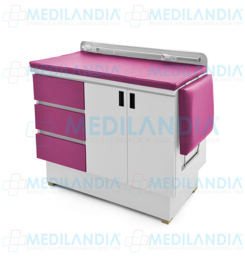 Mesa para exploración pediátrica con gabinete - Mesa de exploracion - CIIASA - MEDILANDIA | Tienda de productos y equipos médicos de calidad en México | Soluciones profesionales para clínicas, hospitales y consultorios.