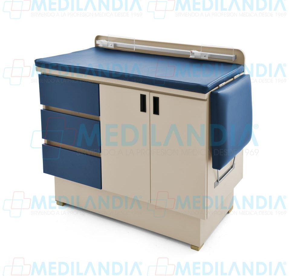 Mesa para exploración pediátrica con gabinete - Mesa de exploracion - CIIASA - MEDILANDIA | Tienda de productos y equipos médicos de calidad en México | Soluciones profesionales para clínicas, hospitales y consultorios.