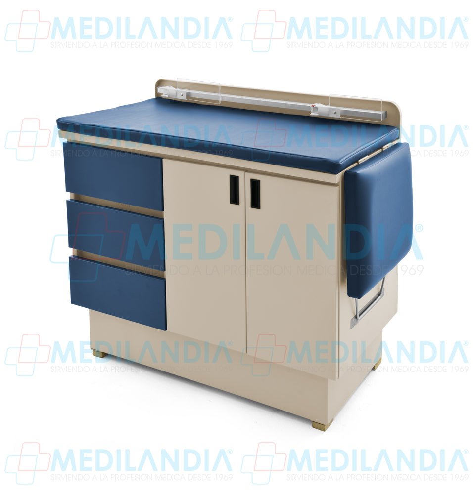 Mesa para exploración pediátrica con gabinete - Mesa de exploracion - CIIASA - MEDILANDIA | Tienda de productos y equipos médicos de calidad en México | Soluciones profesionales para clínicas, hospitales y consultorios.