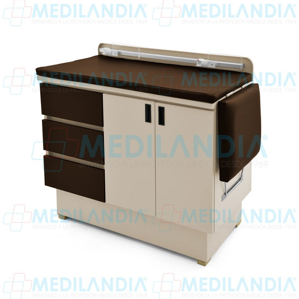 Mesa para exploración pediátrica con gabinete - Mesa de exploracion - CIIASA - MEDILANDIA | Tienda de productos y equipos médicos de calidad en México | Soluciones profesionales para clínicas, hospitales y consultorios.
