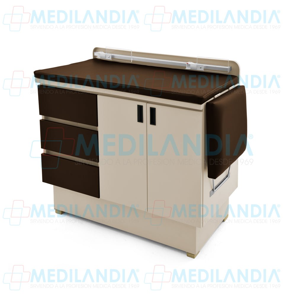 Mesa para exploración pediátrica con gabinete - Mesa de exploracion - CIIASA - MEDILANDIA | Tienda de productos y equipos médicos de calidad en México | Soluciones profesionales para clínicas, hospitales y consultorios.