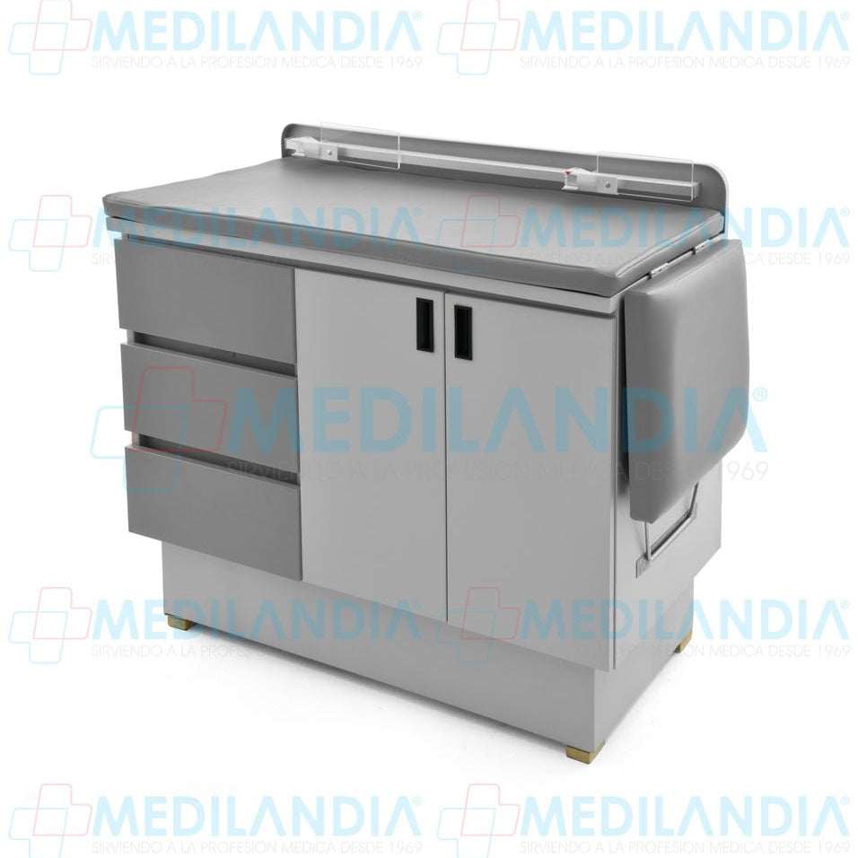 Mesa para exploración pediátrica con gabinete - Mesa de exploracion - CIIASA - MEDILANDIA | Tienda de productos y equipos médicos de calidad en México | Soluciones profesionales para clínicas, hospitales y consultorios.