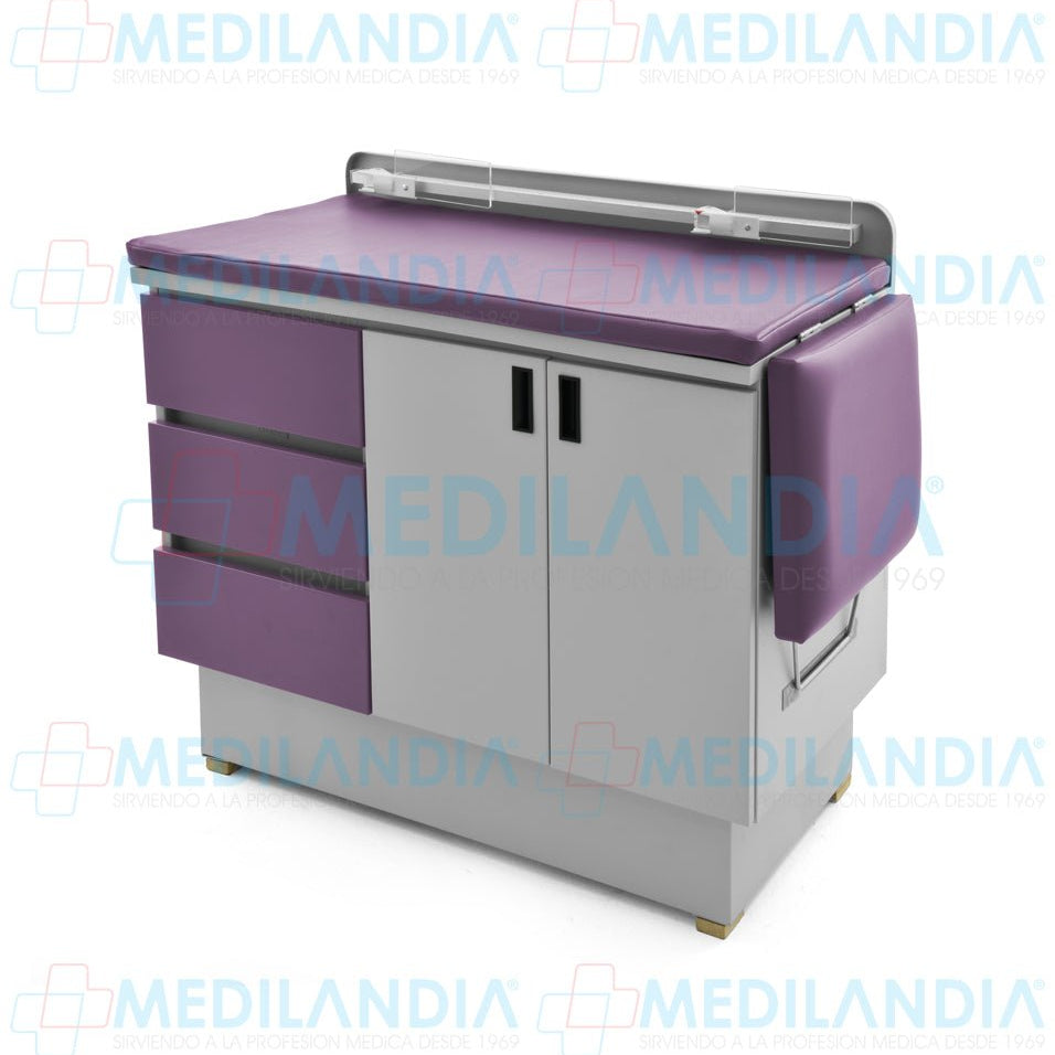 Mesa para exploración pediátrica con gabinete - Mesa de exploracion - CIIASA - MEDILANDIA | Tienda de productos y equipos médicos de calidad en México | Soluciones profesionales para clínicas, hospitales y consultorios.