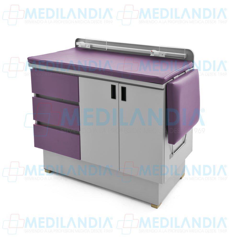 Mesa para exploración pediátrica con gabinete - Mesa de exploracion - CIIASA - MEDILANDIA | Tienda de productos y equipos médicos de calidad en México | Soluciones profesionales para clínicas, hospitales y consultorios.