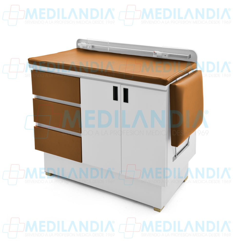 Mesa para exploración pediátrica con gabinete - Mesa de exploracion - CIIASA - MEDILANDIA | Tienda de productos y equipos médicos de calidad en México | Soluciones profesionales para clínicas, hospitales y consultorios.