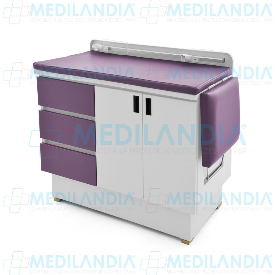 Mesa para exploración pediátrica con gabinete - Mesa de exploracion - CIIASA - MEDILANDIA | Tienda de productos y equipos médicos de calidad en México | Soluciones profesionales para clínicas, hospitales y consultorios.
