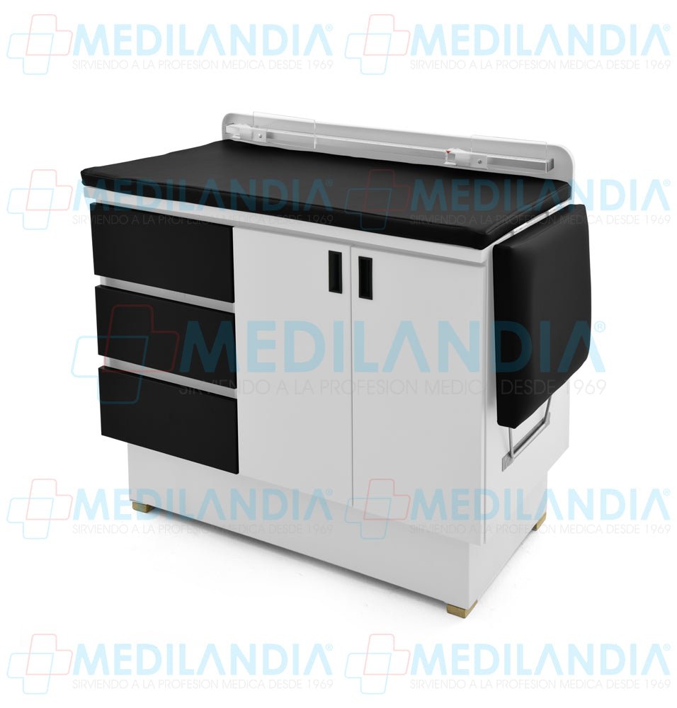 Mesa para exploración pediátrica con gabinete - Mesa de exploracion - CIIASA - MEDILANDIA | Tienda de productos y equipos médicos de calidad en México | Soluciones profesionales para clínicas, hospitales y consultorios.