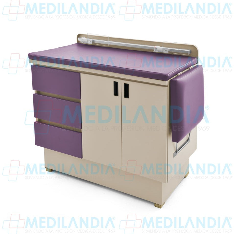 Mesa para exploración pediátrica con gabinete - Mesa de exploracion - CIIASA - MEDILANDIA | Tienda de productos y equipos médicos de calidad en México | Soluciones profesionales para clínicas, hospitales y consultorios.