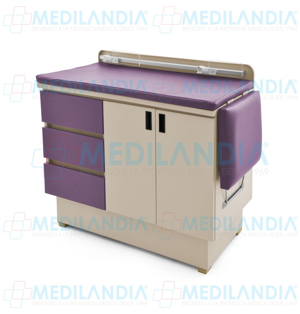 Mesa para exploración pediátrica con gabinete - Mesa de exploracion - CIIASA - MEDILANDIA | Tienda de productos y equipos médicos de calidad en México | Soluciones profesionales para clínicas, hospitales y consultorios.