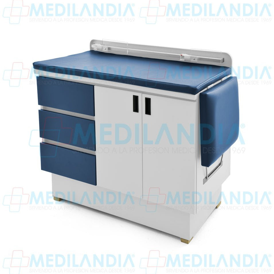 Mesa para exploración pediátrica con gabinete - Mesa de exploracion - CIIASA - MEDILANDIA | Tienda de productos y equipos médicos de calidad en México | Soluciones profesionales para clínicas, hospitales y consultorios.