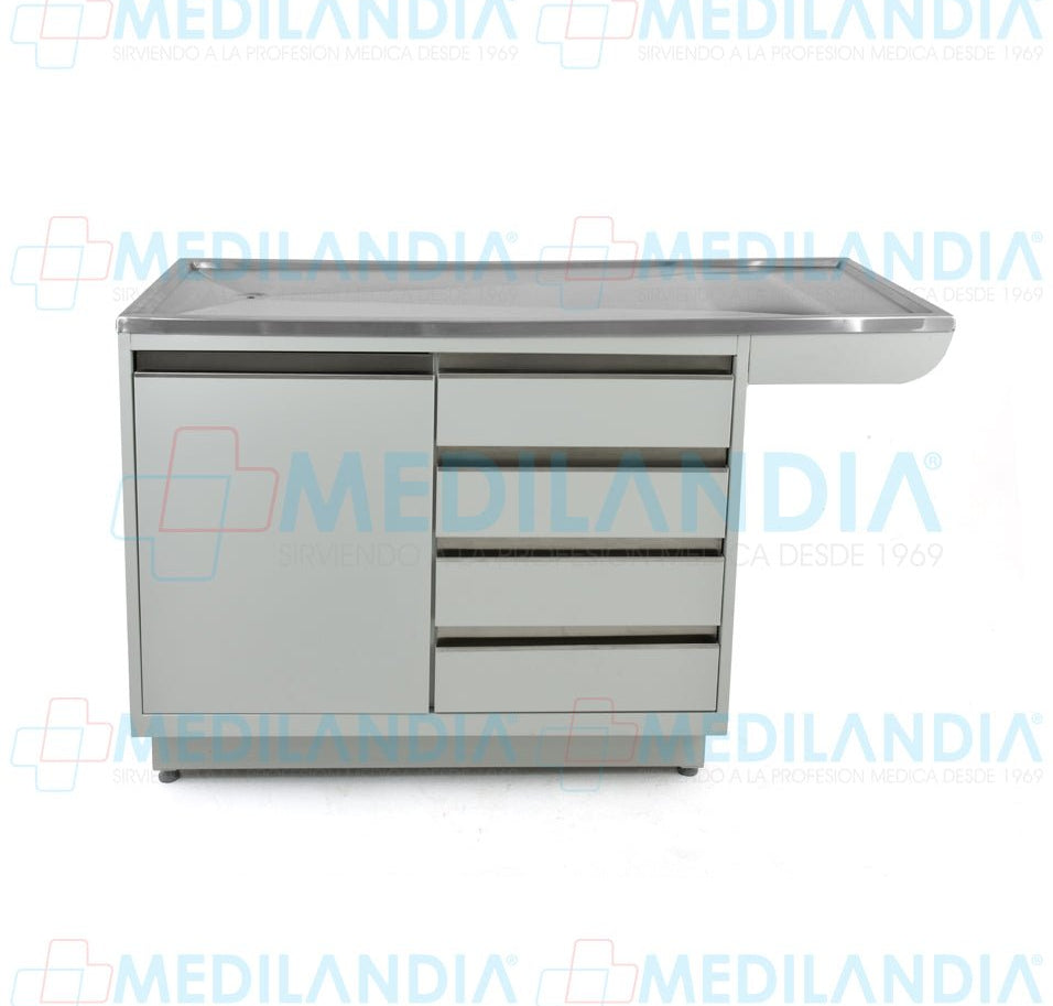 Mesa para exploración veterinaria con gabinete - Mesa veterinaria - MEDILANDIA - MEDILANDIA | Tienda de productos y equipos médicos de calidad en México | Soluciones profesionales para clínicas, hospitales y consultorios.